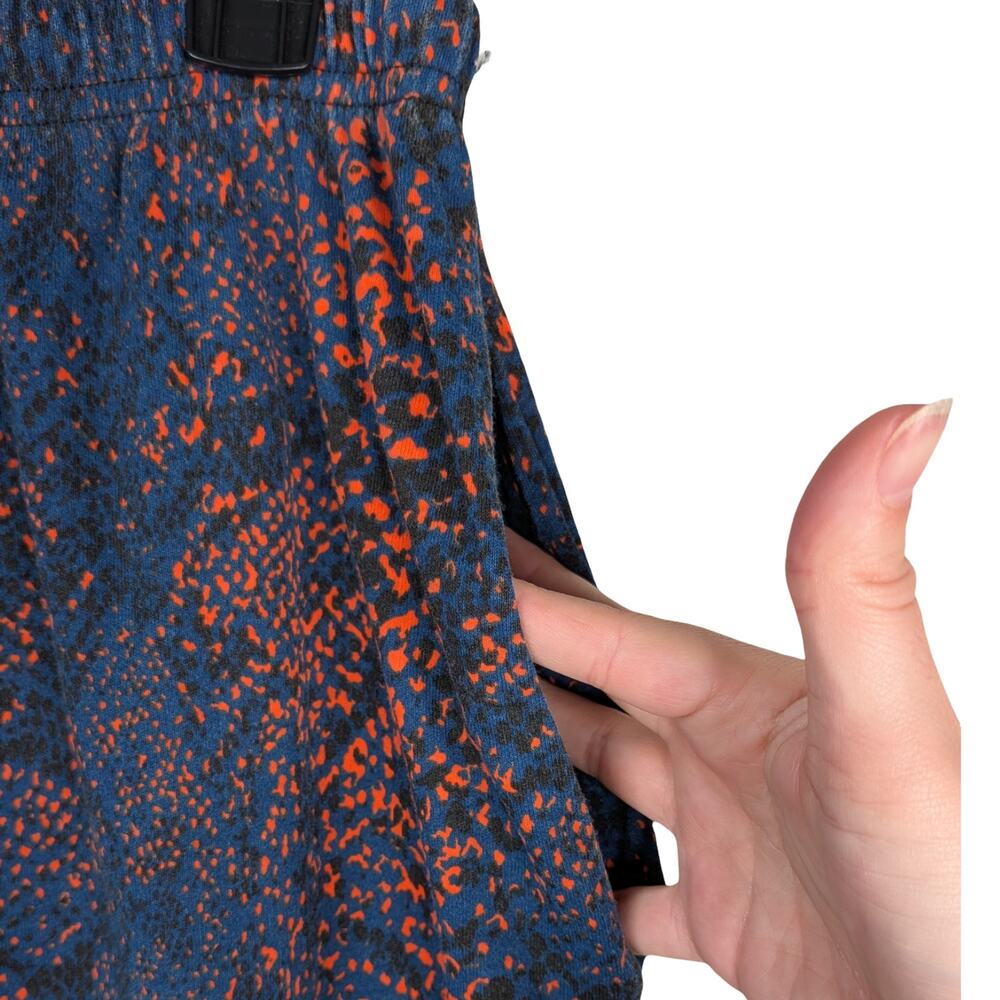 Vintage 90s Chicago Bears Zubaz Snakeskin Pants Navy Orange Size Small - Picture 6 of 9